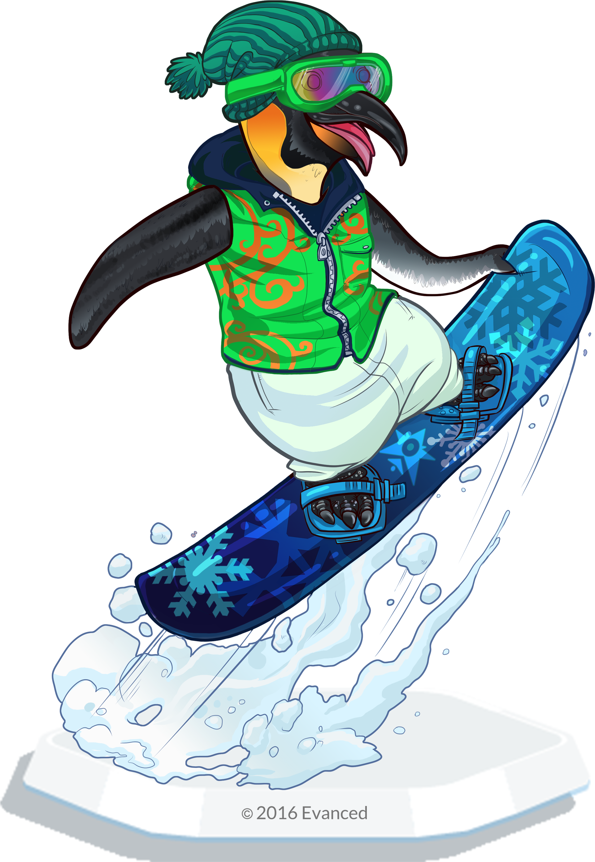 Penguin » Penguin - Cartoon (2532x3391)