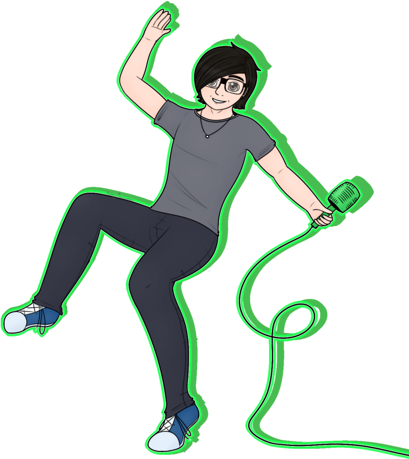 Dance Like Nobody's Watching - Cartoon (856x933)