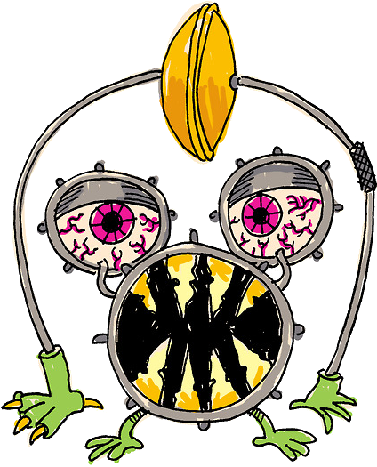 Drum Monster - Drum Monster (518x566)