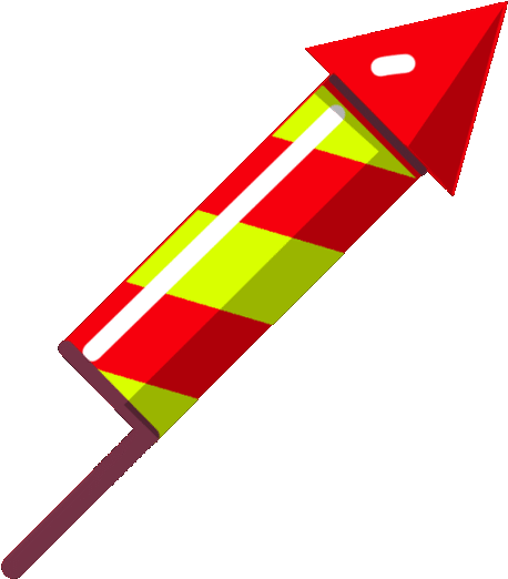 Firework Rocket Rocket Party Fireworks Firework Firecracker - Fireworks Shot Gif Transparent (720x720)
