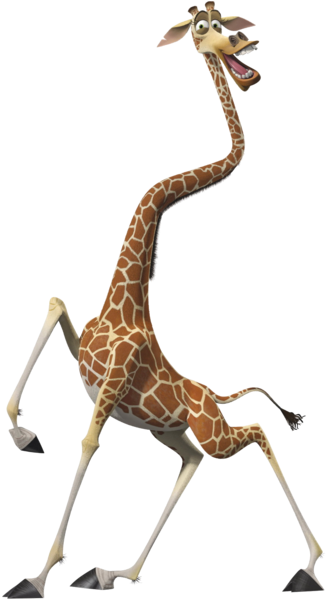 Melman - Madagascar Hippo And Giraffe (350x611)