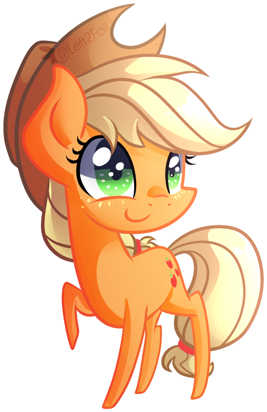 Chibi Applejack By Drawntildawn Chibi Applejack By - Mlp Chibi Applejack (1024x1505)