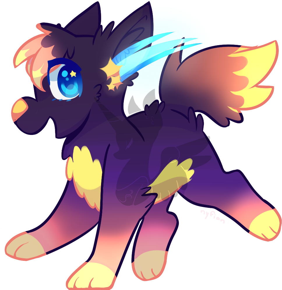 Sunset Star Adoptable - Cartoon (1000x1000)