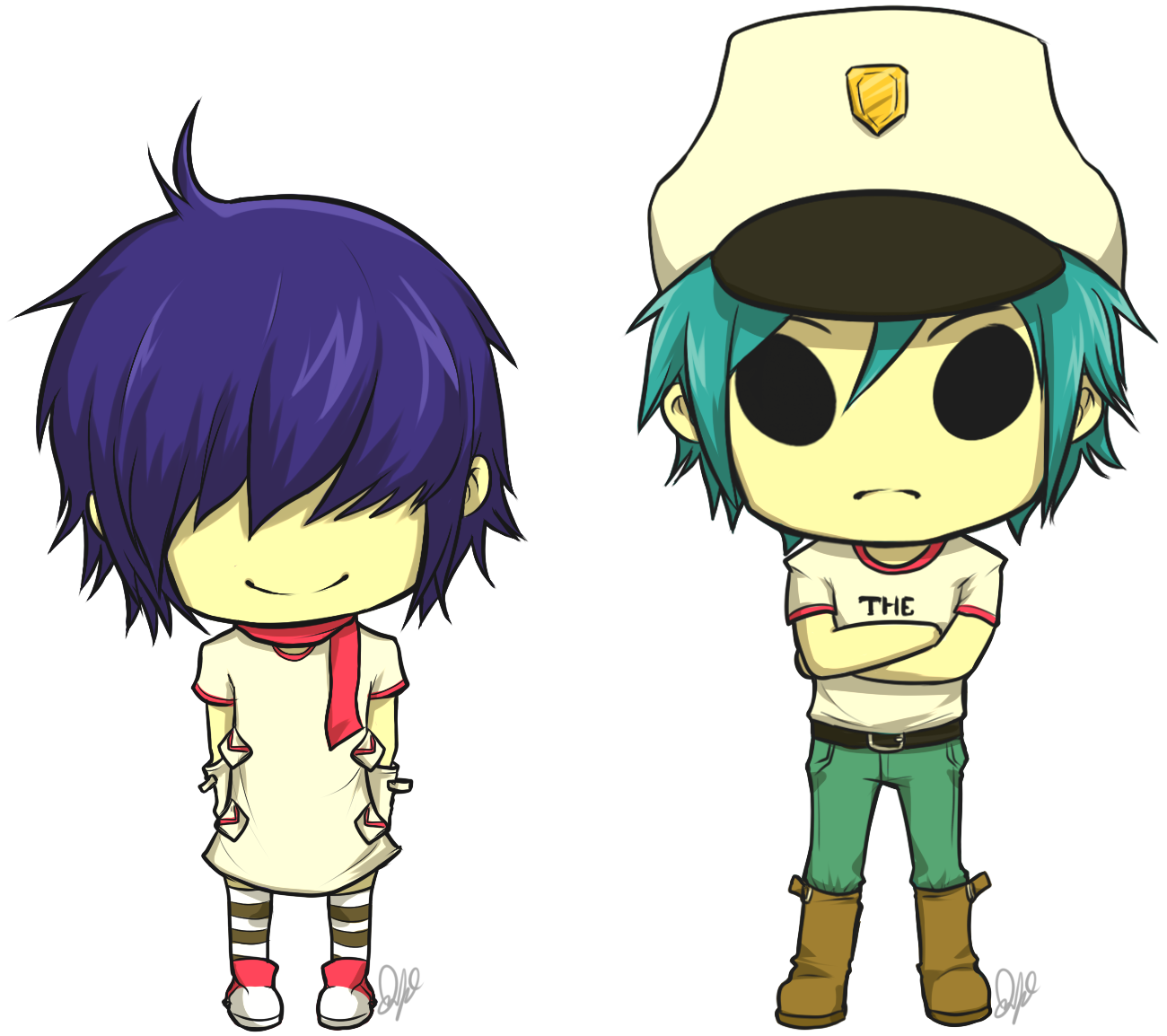 Full Size - Gorillaz Noodle Y 2d (1314x1197)