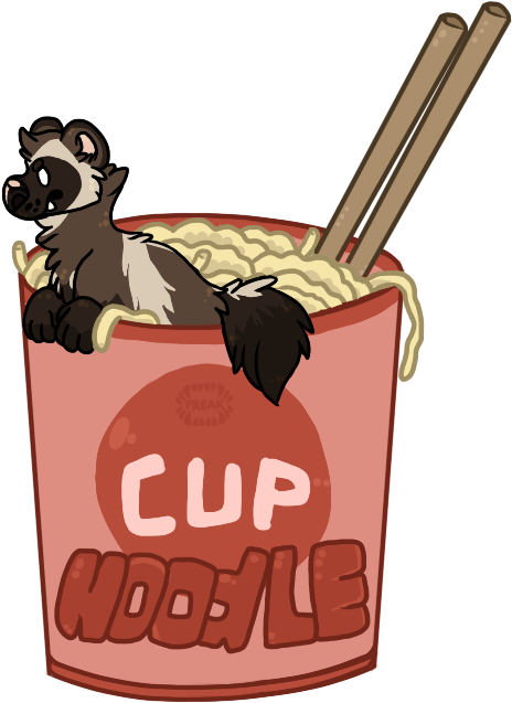 Noodle Cup Dusty By F-freak - Vector Graphics (500x700)