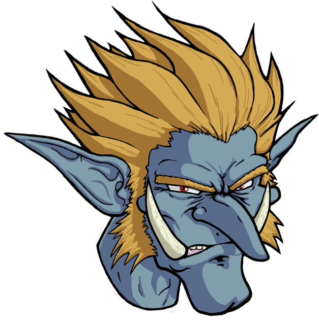 Troll Head By Snowsoft - Illustration (699x685)