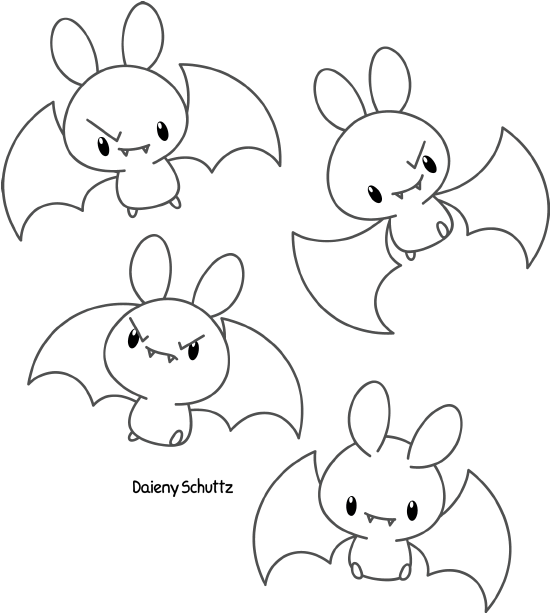 White Bat By Daieny - Digital Art (587x650)