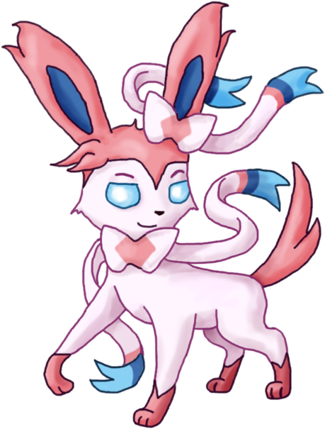 Sylveon - Cartoon (600x656)