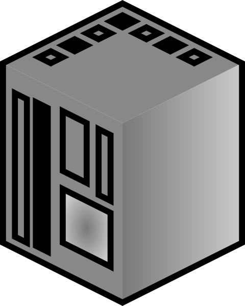 Mainframe Server Computer Clip Art - Plc Clipart (480x599)