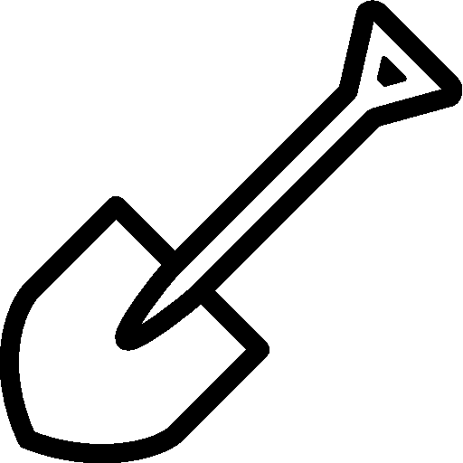 Pixel - Shovel Icon (512x512)
