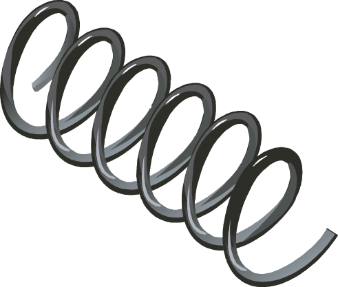 Wire Spring - Stretched Spring (491x417)