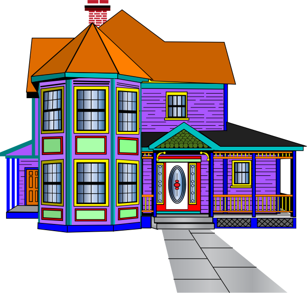 House Clip Art (600x573)