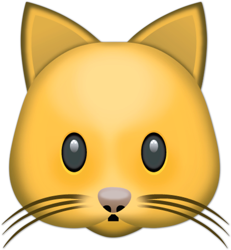 Cat Face - Couples Shirts Set Matching Tshirts Dog Emoji Cat Emoji (490x490)