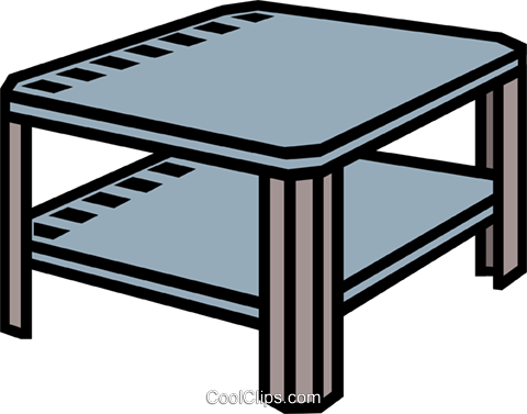 Table Clipart Coffee Table - Clipart Coffee Table (480x377)