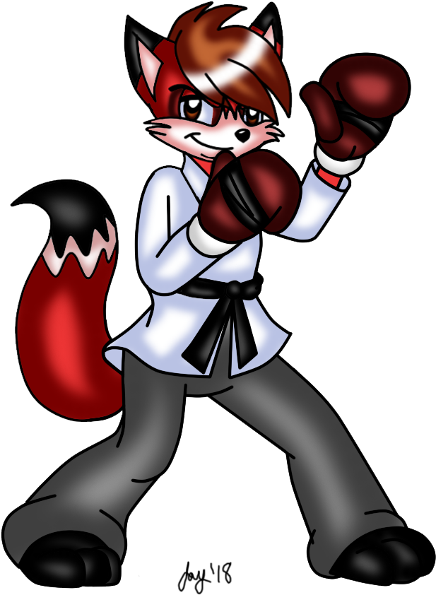Karate Fox 2018 By Jayfoxfire - Karate (700x900)