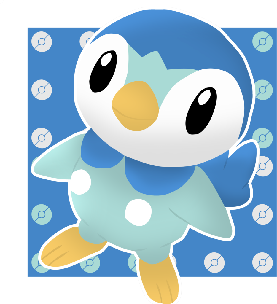 Piplup - Cartoon (1024x1024)