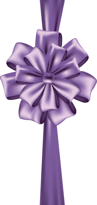 Ribbon Purple Icon - Vector Graphics (398x833)