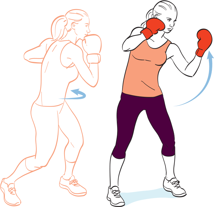 Boxing Workout - Illustration (800x800)