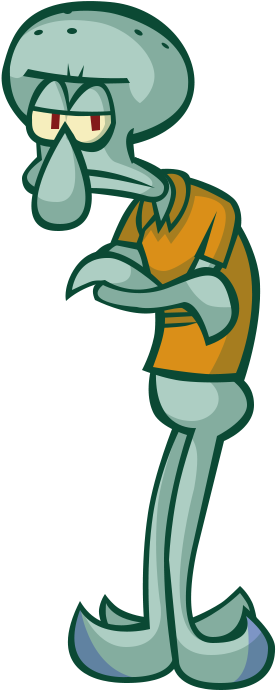 Squidward By Ekarasz - Spongebob Squarepants (319x733)