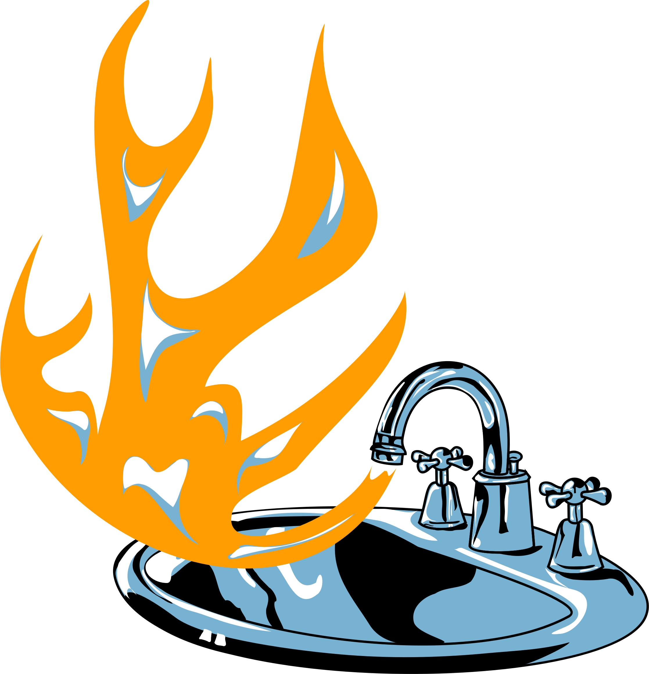 Big Image - Sink Clipart (2234x2318)