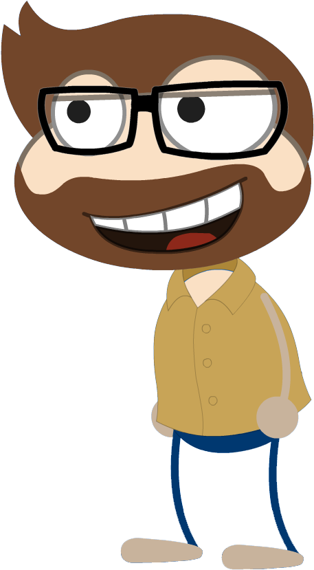 Bearded Townie - " - Cartoon (564x872)