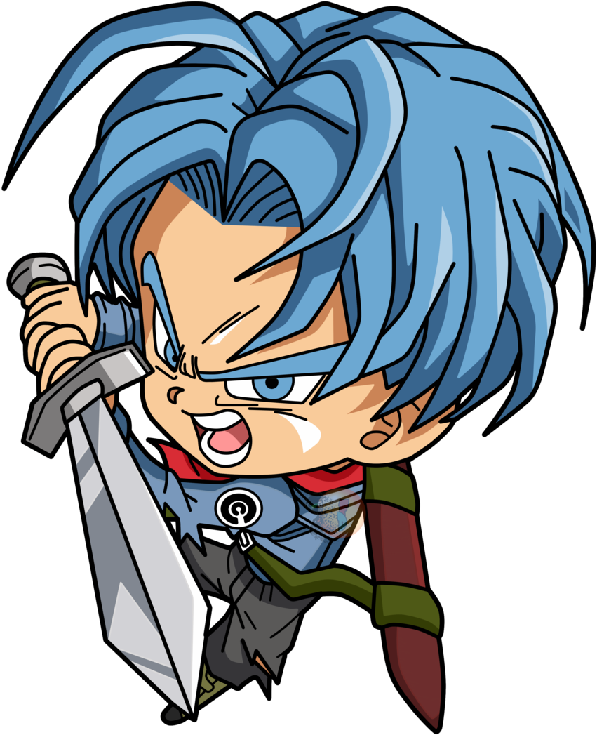 Mirai Trunks Chibi - Dragon Ball Super Goku Chibi (1024x1118)