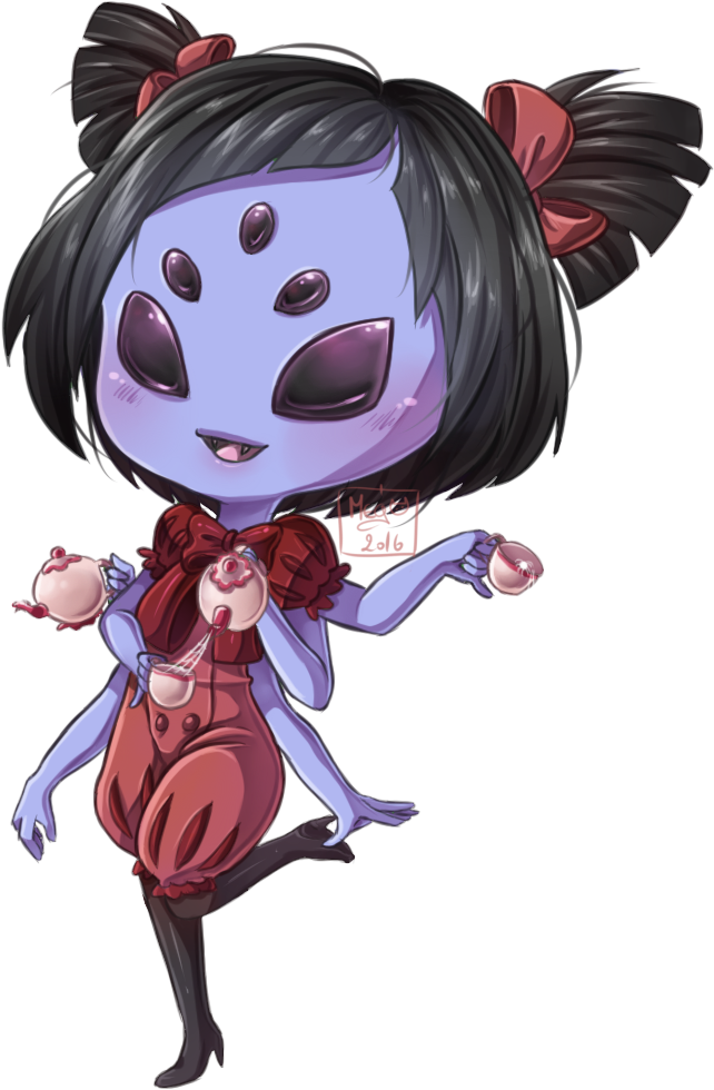 Chibi Muffet By Meg-marmite - Undertale Muffet Chibi (758x1000)
