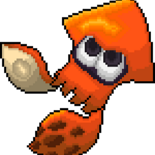 Photo - Splatoon Squid Pixel Art (530x530)