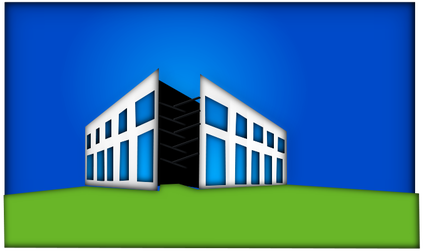 Commercial Building Vector - Premises Clipart (958x487)