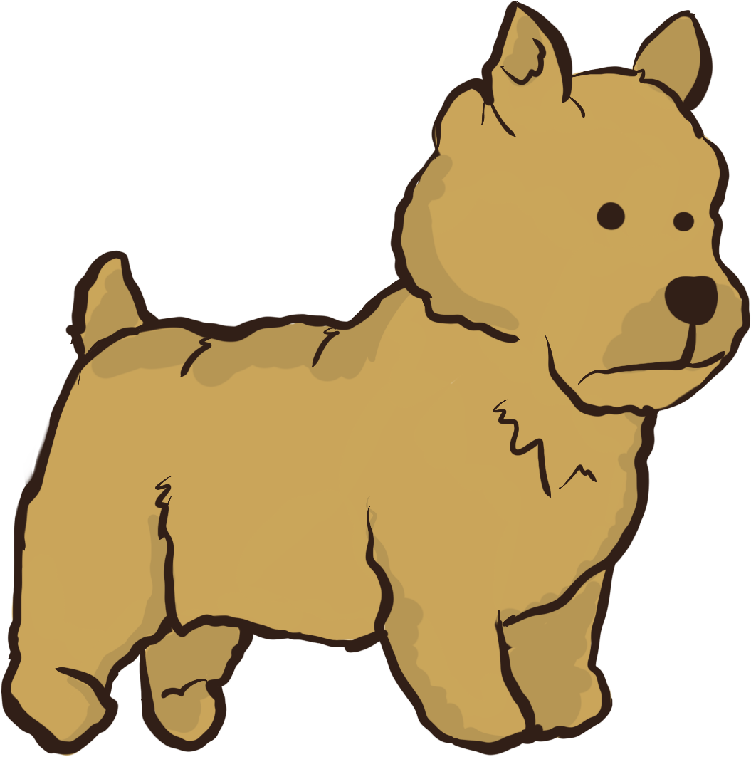 Dog Clipart - Cartoon (1261x1297)