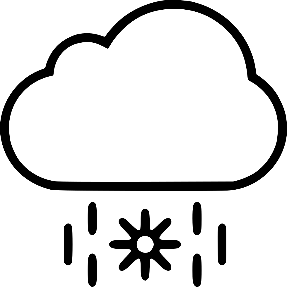 Snow Ace Rain Cloud Comments - Line Art (980x982)