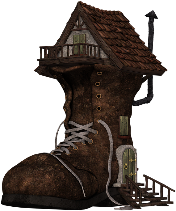 Shoe, Boots, Home, Boots House, Fantasy, Fairy Tales - Zazzle Ol' School Who Lived In A Boot T-shirt (960x720)