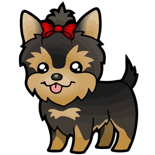 Yorkie Clipart (500x500)
