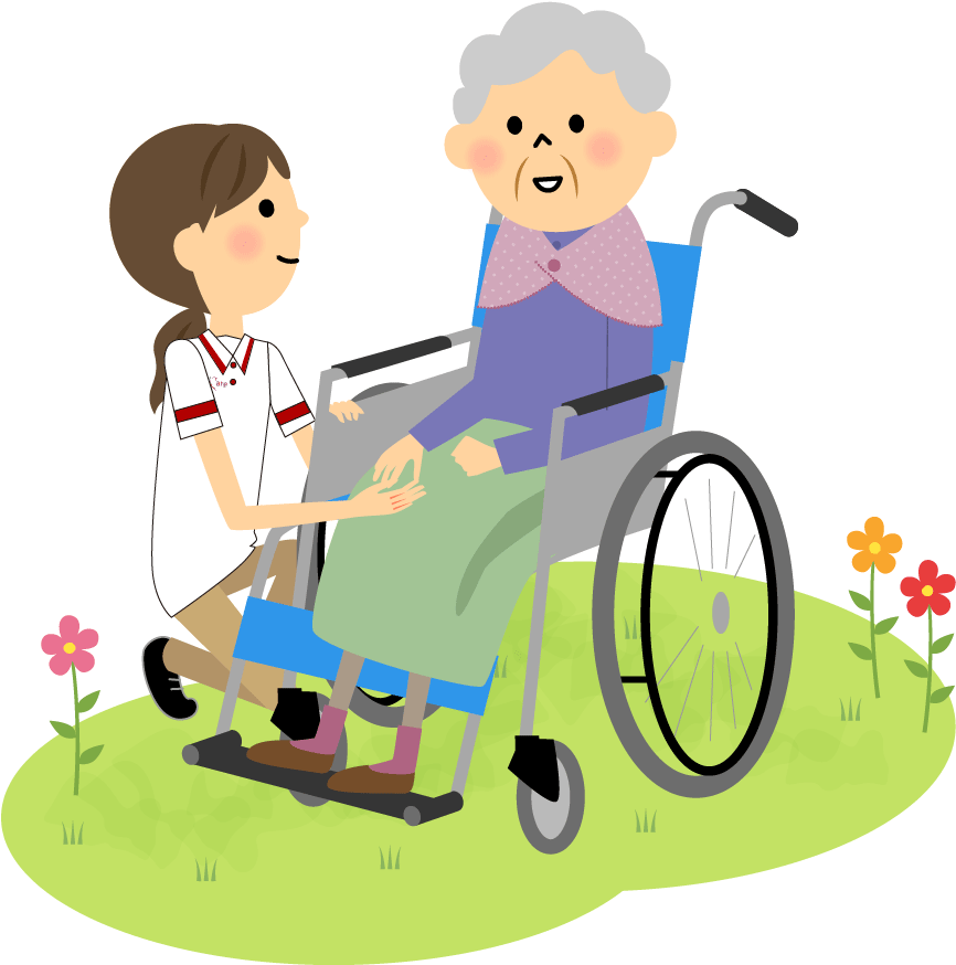 Contact Image - Cute Elderly With Wheelchair (937x922)