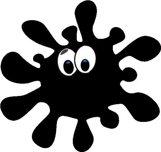 Black - Splash Clip Art (534x511)