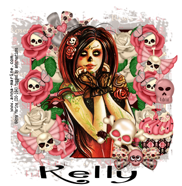 Skull N Roses - Illustration (650x650)