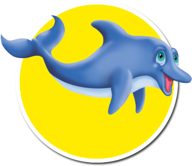 Dolphin - Cartoon (640x640)