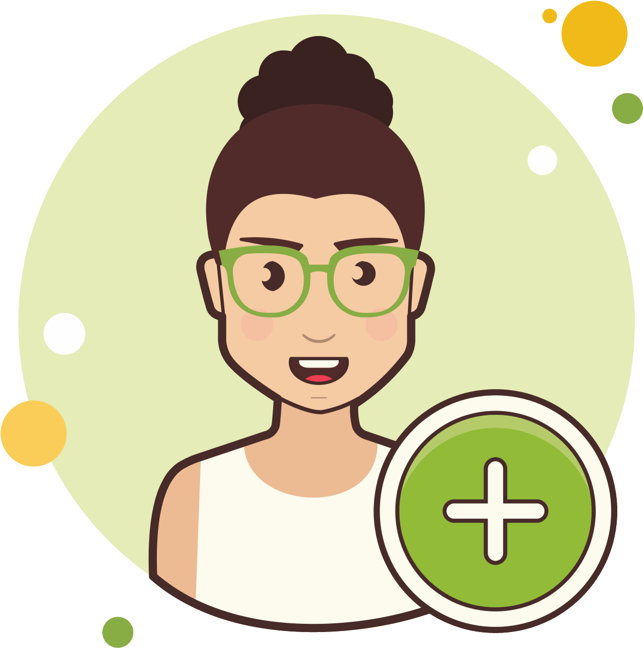 Add Female User Icon - Icon (1600x1600)