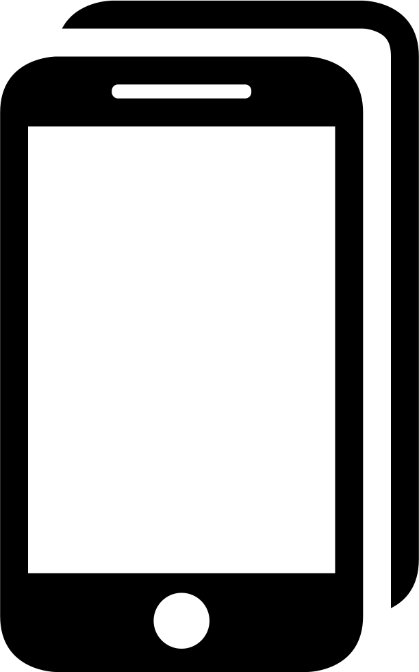 Tablet Or Cellphone Tool Symbol Comments - Clip Art (612x981)
