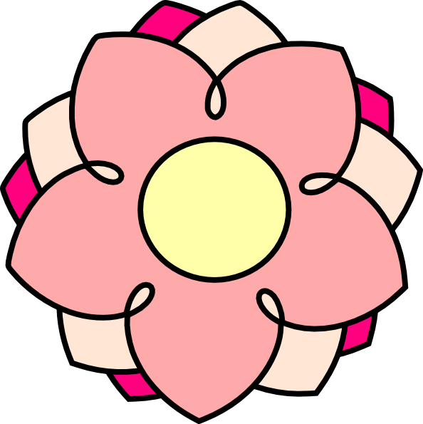 Flower Clip Art (594x595)