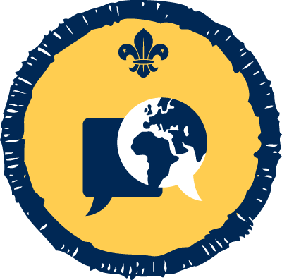 Global Issues Activity Badge - Beavers Book Reader Badge (400x397)