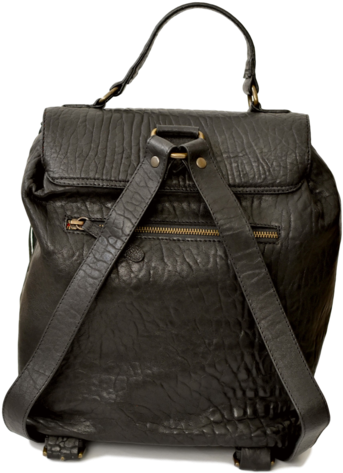 Black Leather Backpack - Handbag (401x600)