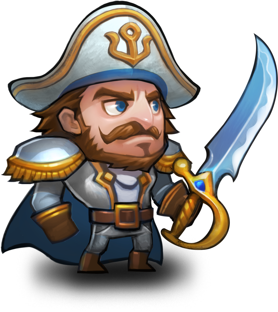 Captain - Cartoon (1743x1500)