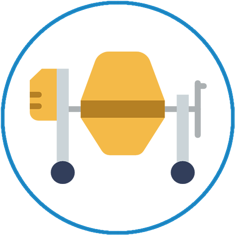 Concrete And Form Work - Vector (500x500)