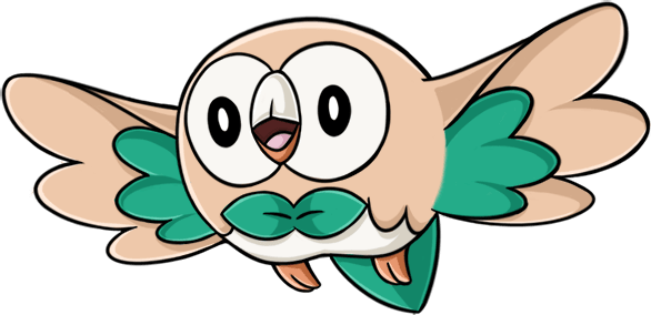 Pikipek Rowlet - Rowlet (586x284)