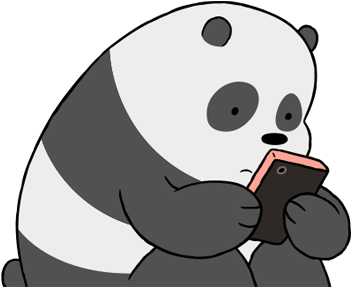 Panda Bear - Cartoon (1600x413)