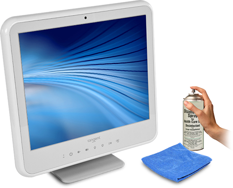 19" Medical Computer Ip65 Front Panel Antimicrobial - Personal Computer (476x385)