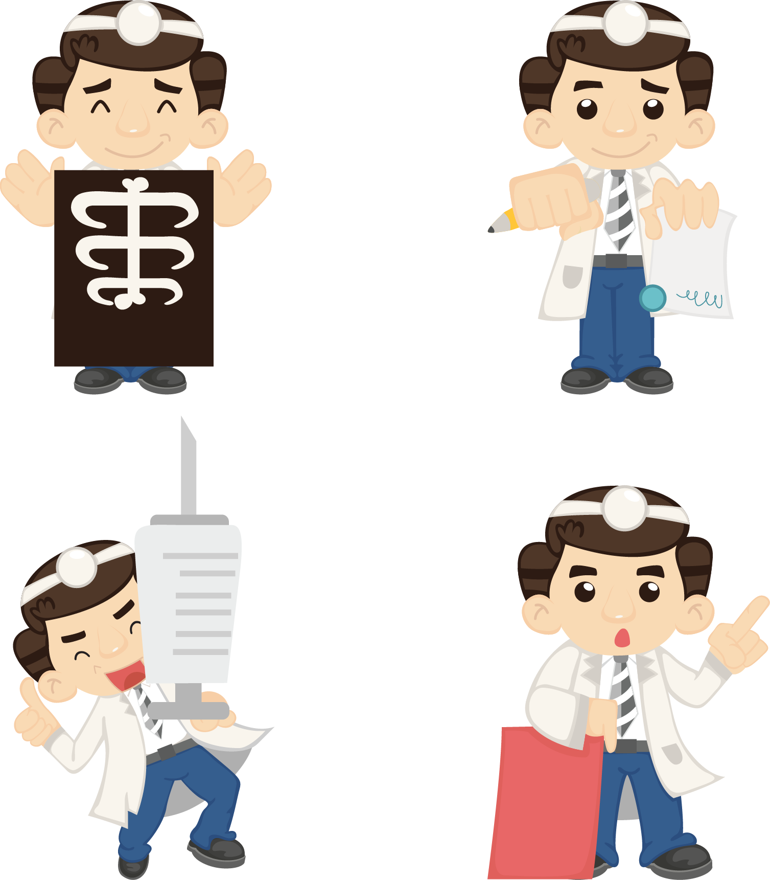 Doctor Cartoon Elements - Cartoon (1507x1721)