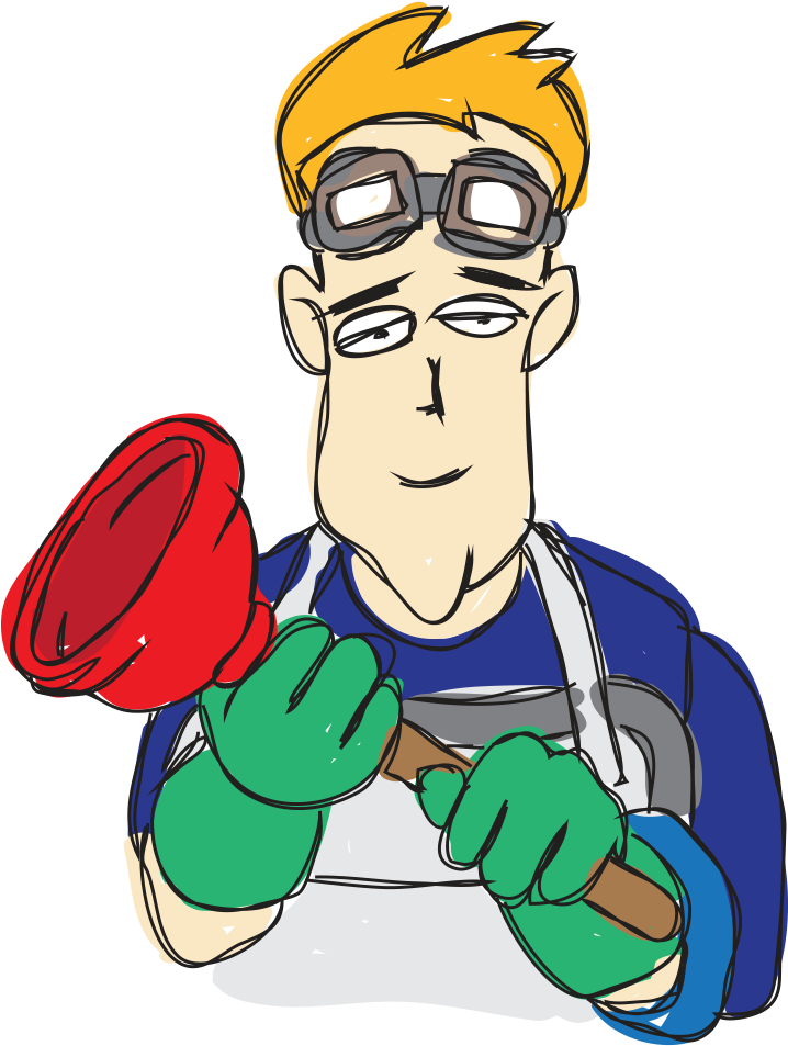 Plumber - Cartoon (808x1000)