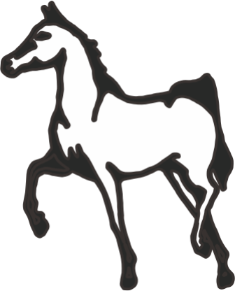 Силуэт Лошади B - Horse (336x416)